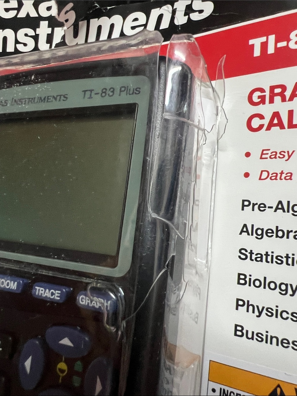 TI-83 Plus Graphing Calculator Texas Instruments Algebra Math. - Picture 2 of 4